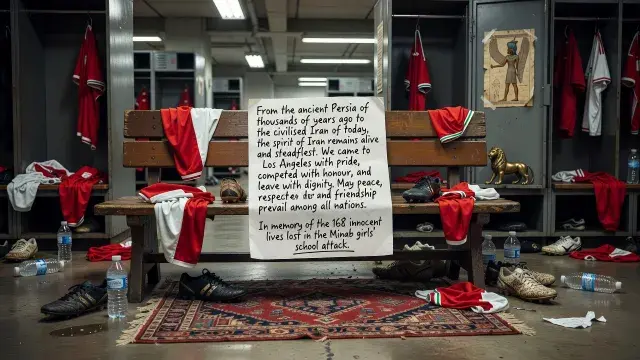 Iran Leave Peace Message in Dressing Room After World Cup Draw in Los Angeles