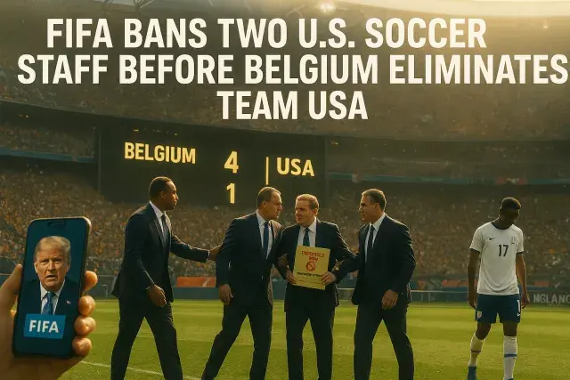 FIFA Bans Two U.S. Soccer Staff Before Belgium Eliminates Team USA