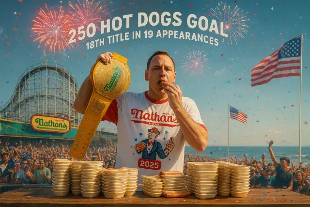 Chestnut Claims 17th Nathan's Title, Eyes 250-Hot-Dog Mark on July 4