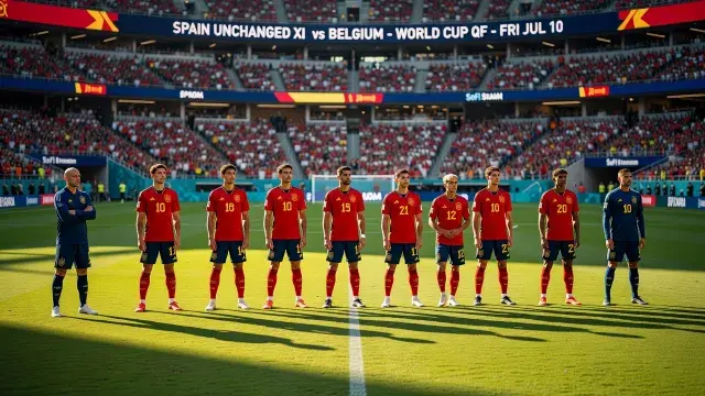 Spain Set to Field Unchanged XI Against Belgium in World Cup Quarterfinal